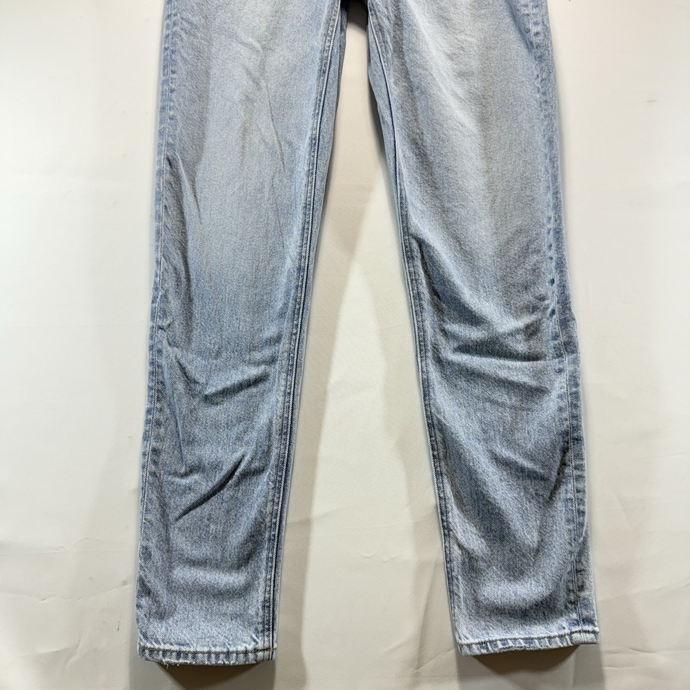 American Eagle Mom Jeans Stretch Light Wash Tapered Women's Size 0 - Picture 4 of 15